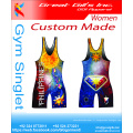 Logo imprimé Différentes couleurs et singulet pour maillot de sublimation drapeau USA / USA Flag